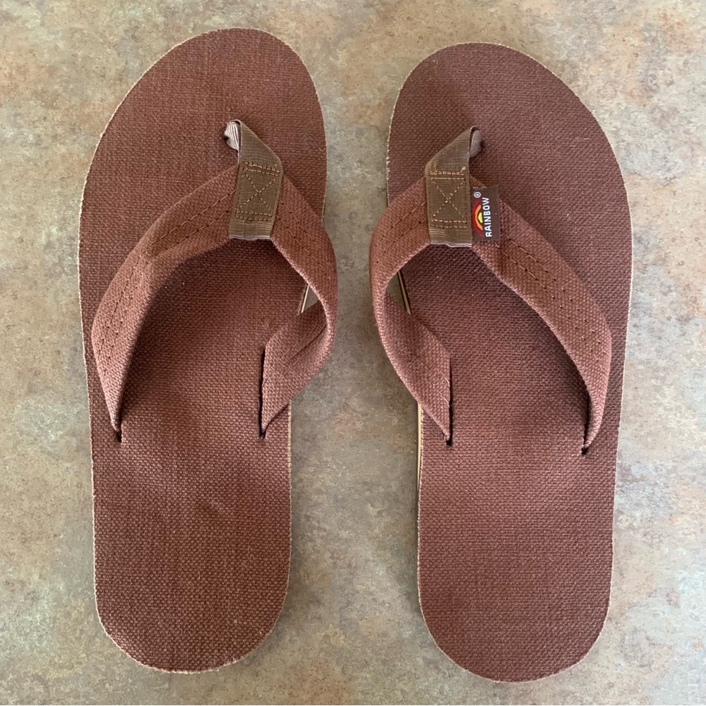 Mens Rainbow Flip Flops